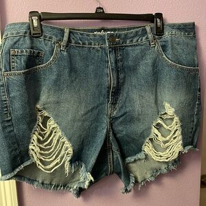 Refuge High waist jean shorts